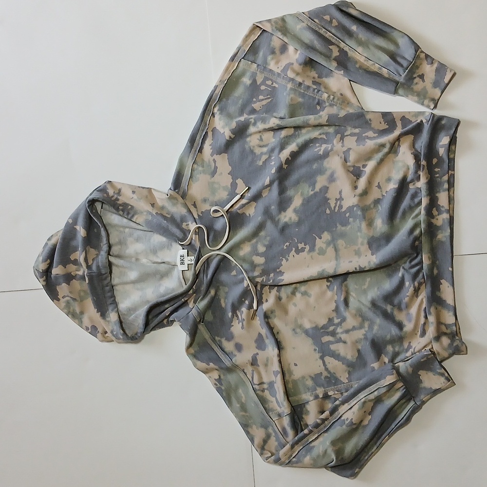 The Buckle Cropped Tie Dyed Hoodie SZ Small